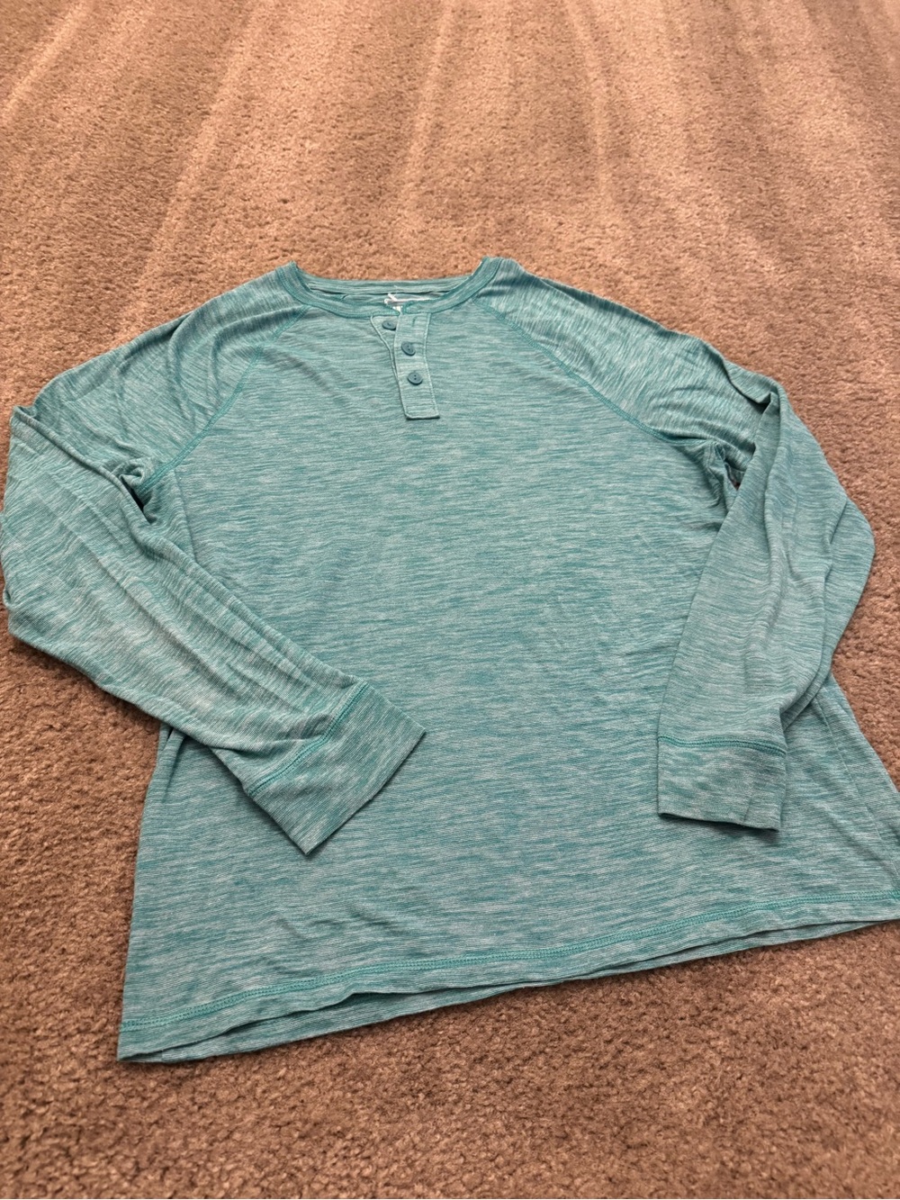 urban pipeline Heather Teal Long-Sleeve Henley